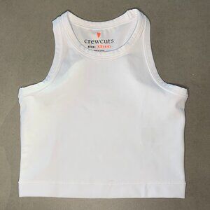 Crewcuts White Athletic Tank Top Size XS 4-5 | Girls Dance Gymnastics Activewear